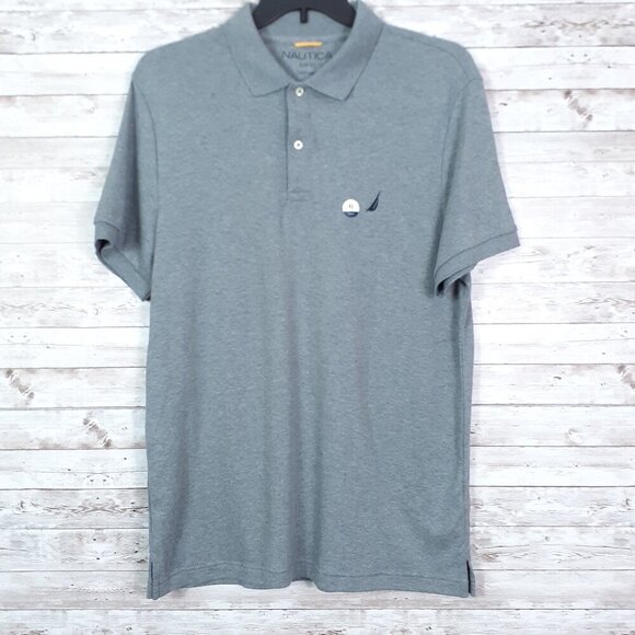 Nautica Other - Nautica Mens Polo Shirt XL Short Sleeve Slim Fit Gray 711